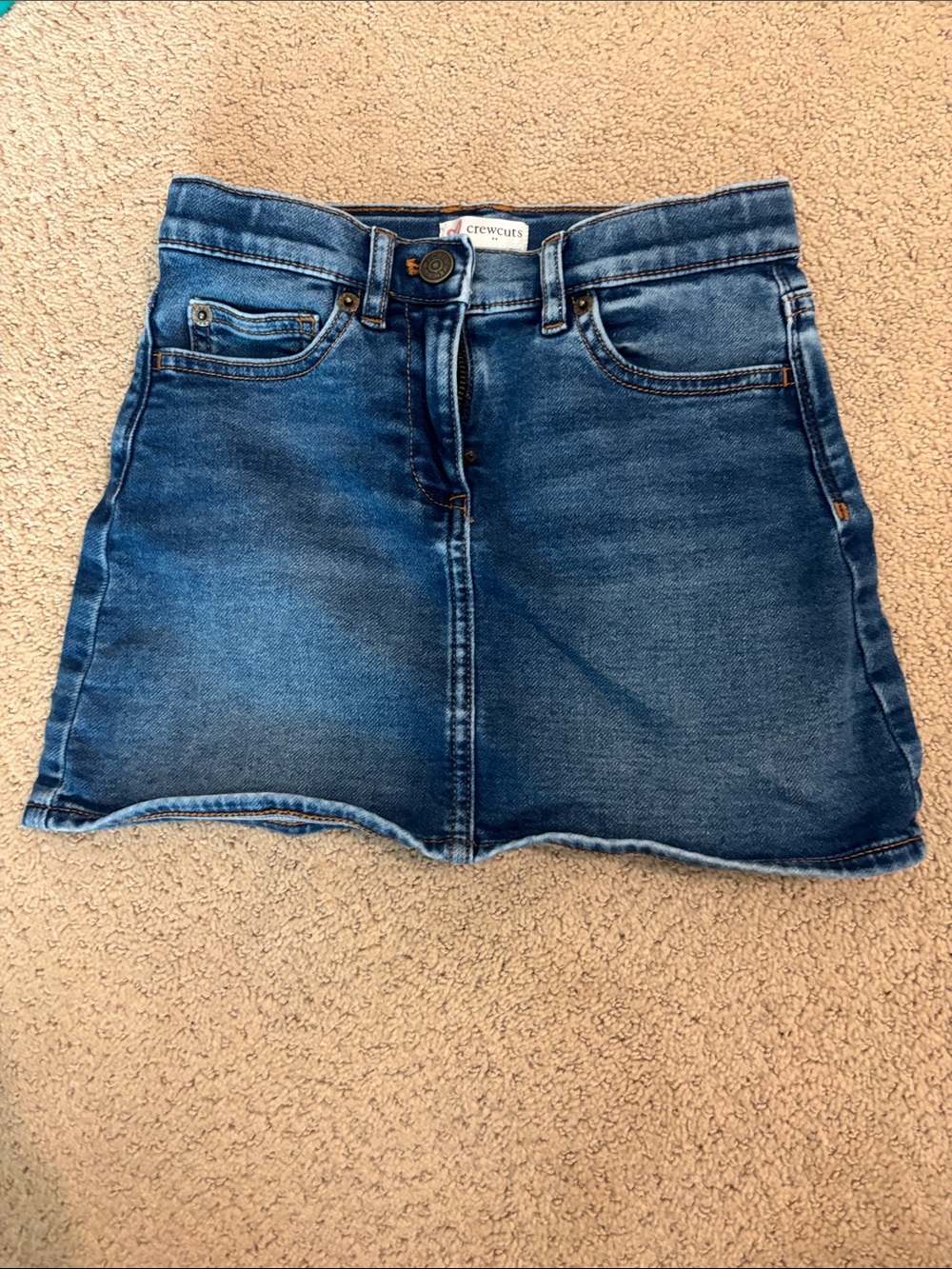 Crewcuts Denim Skirt in Medium Blue Wash